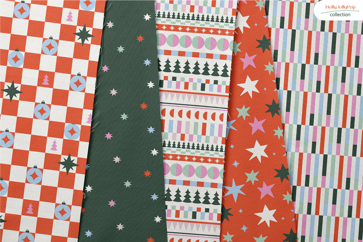 Holly Jolly Pop - Seamless Patterns, a Pattern Graphic by InaCorart (Photo 3 of 9)