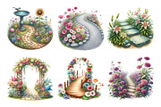 Flower Garden Pathway Clipart, an Illustration by Daily.Designs (Thumbnail 4 of 4)