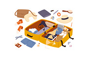 Suitcase packing, an Object Illustration by Good Studio (Thumbnail 3 of 3)