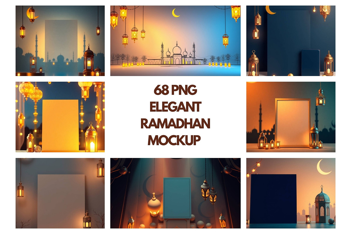 68 Elegant Ramadhan Mockup, an Advertising Mockup by adenpinkstore (Photo 1 of 13)