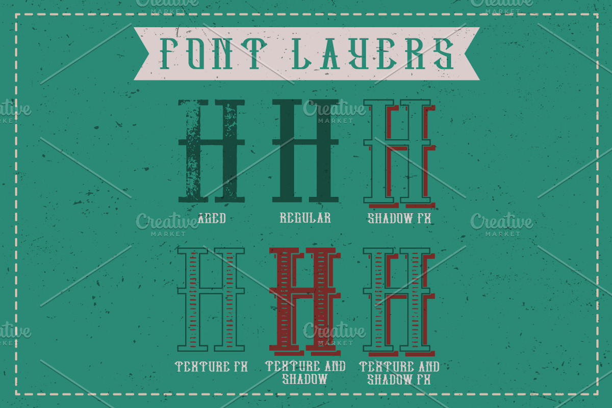 Hipster label typeface, a Symbol Font by Heather_insane (Photo 4 of 6)