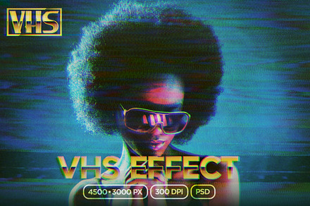 VHS Photo Effect, a Layer Style Add-On by Cursedesign