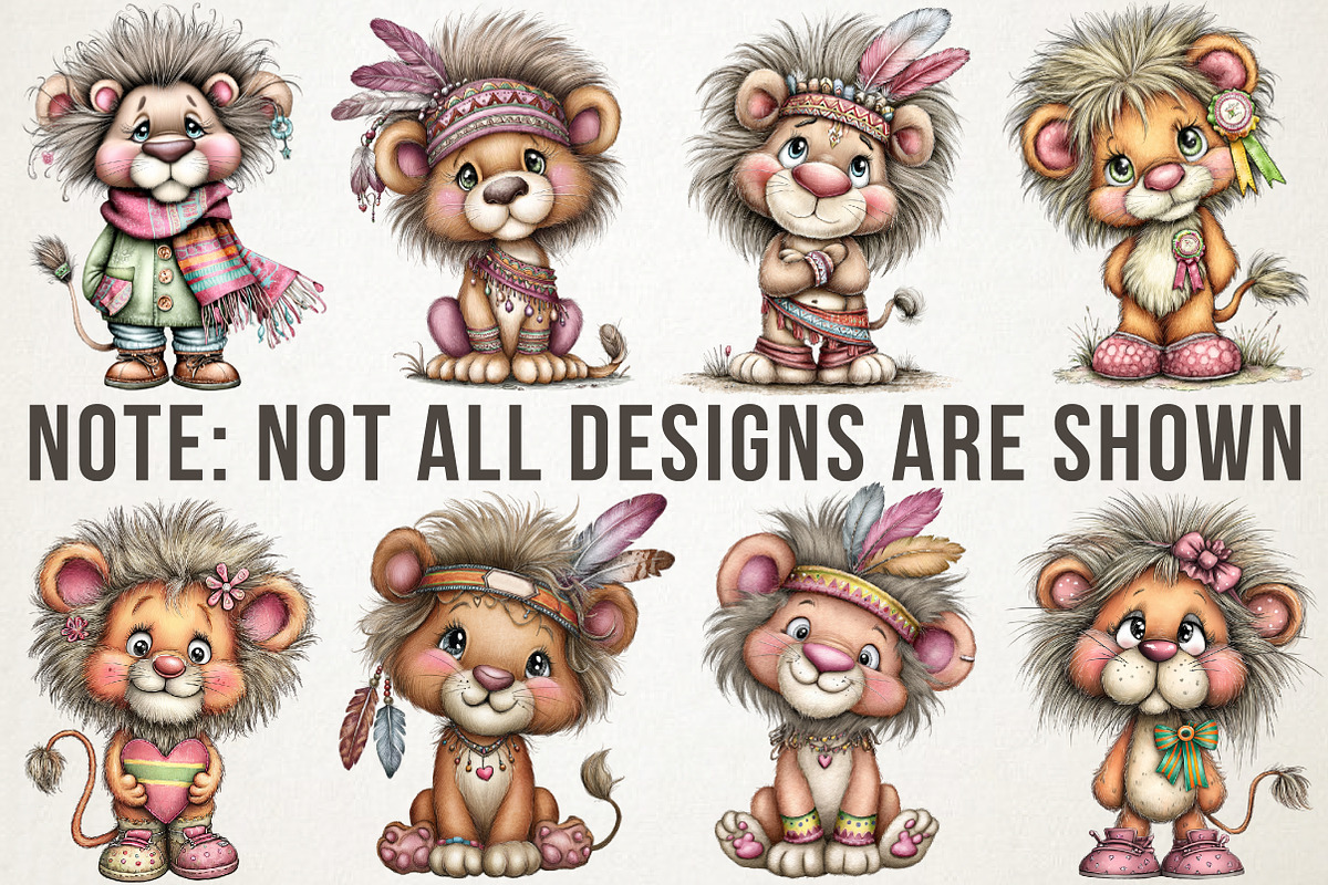 Black History Month Lion Clipart PNG, an Illustration by RobertsArt (Photo 3 of 6)