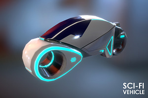 Sci-Fi Vehicle, a Cars & Vehicle 3D Model by Beatheart Creative Studio