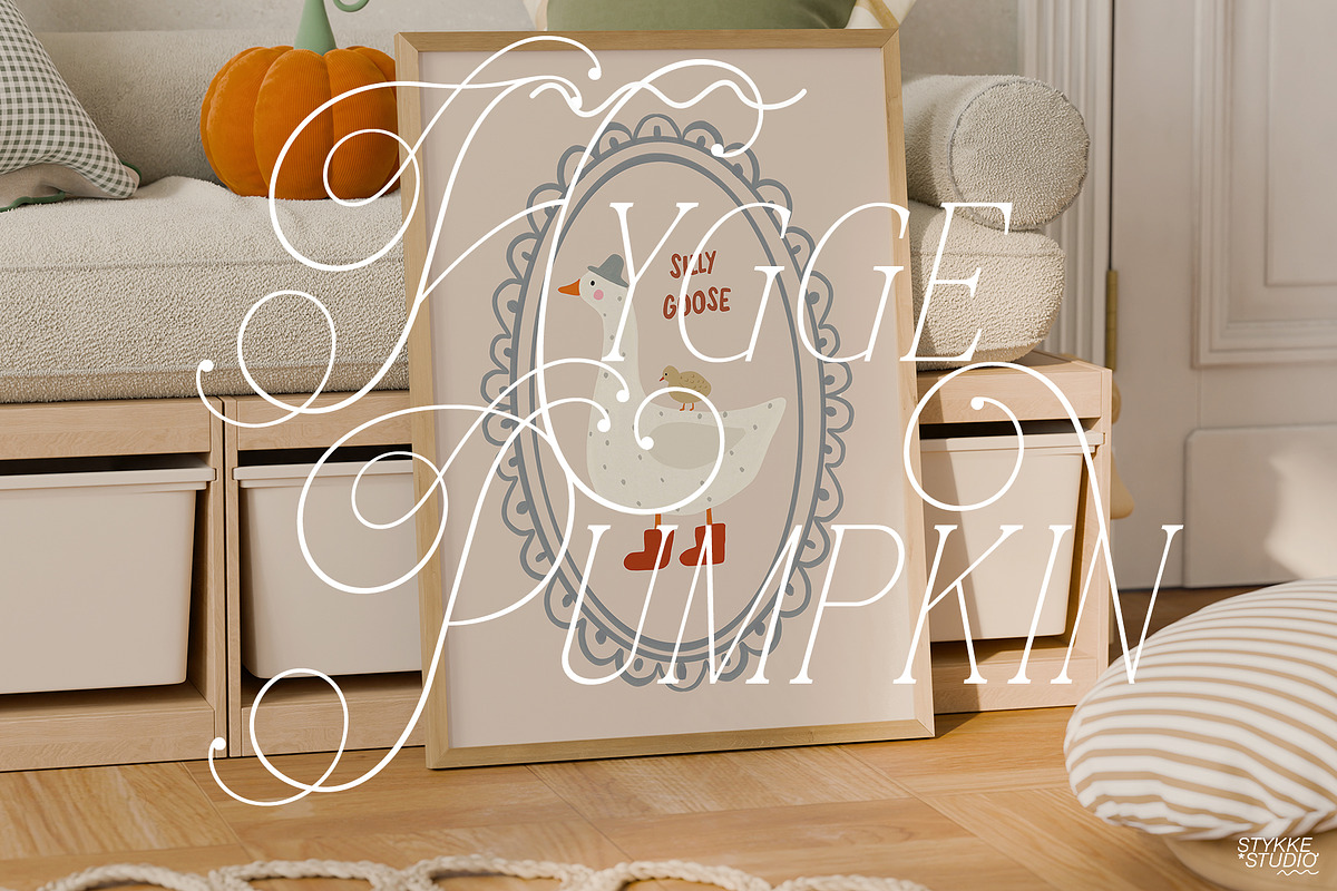 HYGGE PUMPKIN | frame mockup nursery, a Household Mockup by Stykke Studio (Photo 6 of 10)