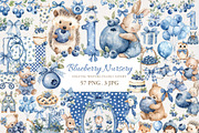Blueberry Baby Nursery 59PNG 3JPG, an Object Illustration by EleSArtDesign (Thumbnail 1 of 5)