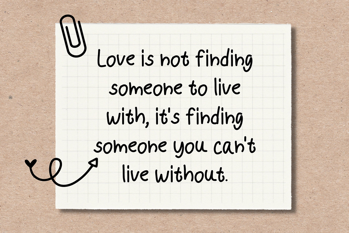 Ideally Font, a Handwritten Font by MyFontsShop (Photo 3 of 5)