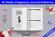 40 Weeks pregnancy journal & memory, a Graphic by Hitubrand (Thumbnail 4 of 4)