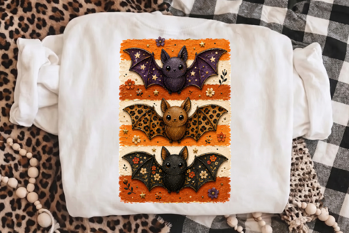 Halloween Bat Png, Floral Leopard, an Object Illustration by Libby Wishes (Photo 3 of 3)
