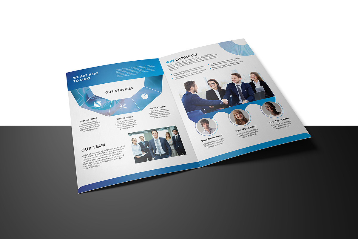 Corporate Bifold Brochure, a Brochure Template by Template Shop (Photo 3 of 5)