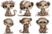 Whimsical Meerkat Clipart, an Illustration by Craft Nest (Thumbnail 4 of 9)