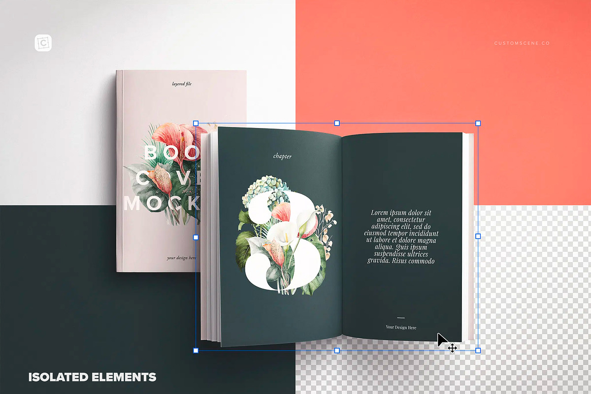 Books Mockup Cover and Open, a Books & Magazine Mockup by Custom Scene (Photo 4 of 8)