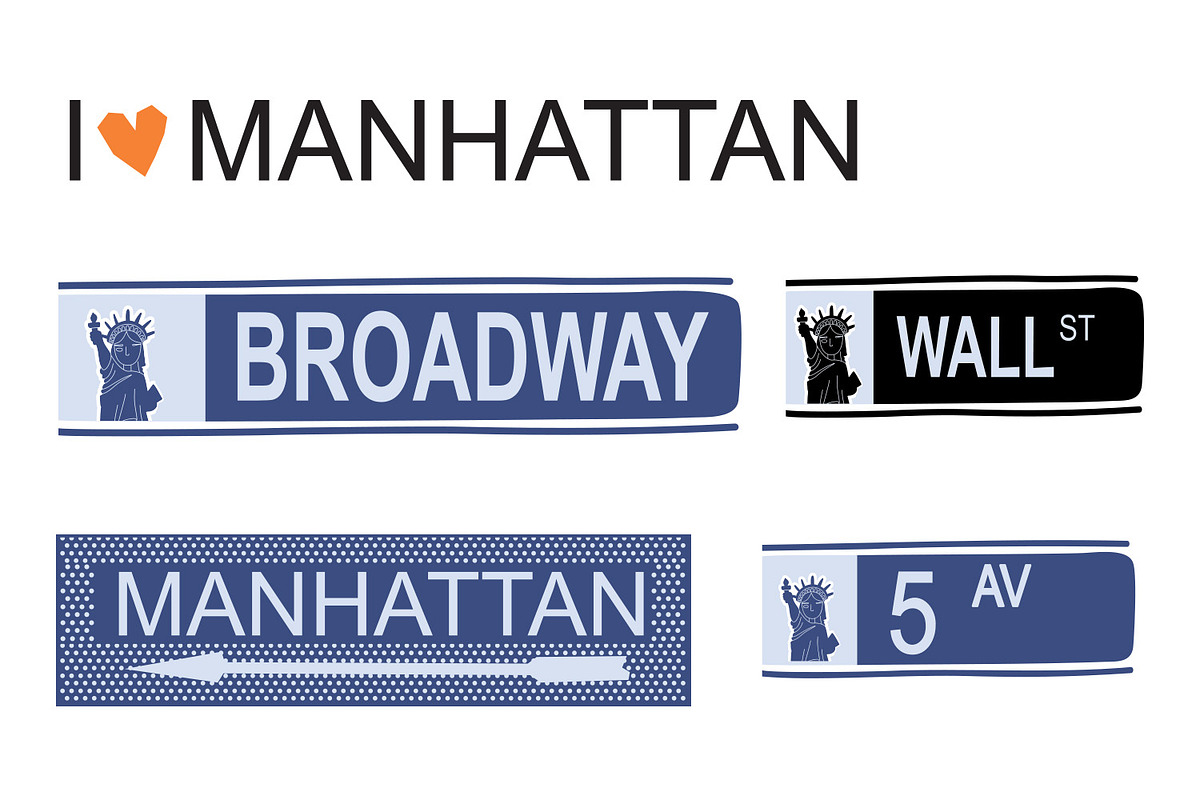 New York clipart SVG Manhattan Set, an Object Illustration by TanchaArt (Photo 5 of 7)
