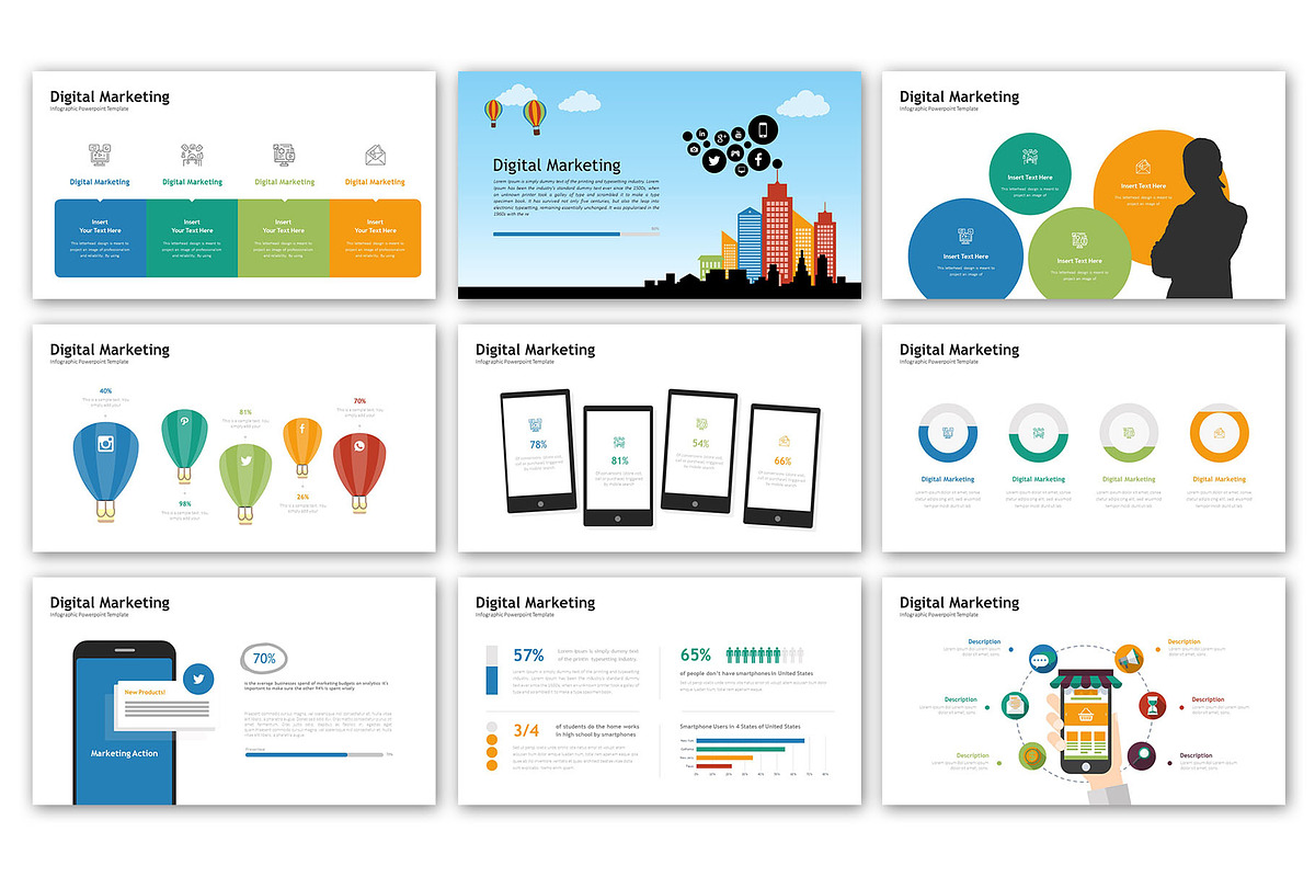 Digital Marketing Presentation, a Presentation Template by Digitcase x ...