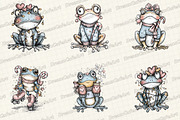 Coquette Christmas Frog Clipart, an Illustration by DreamCafeArt (Thumbnail 6 of 7)