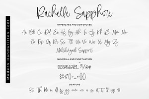 Rachelle Sapphire - Handwritten Font