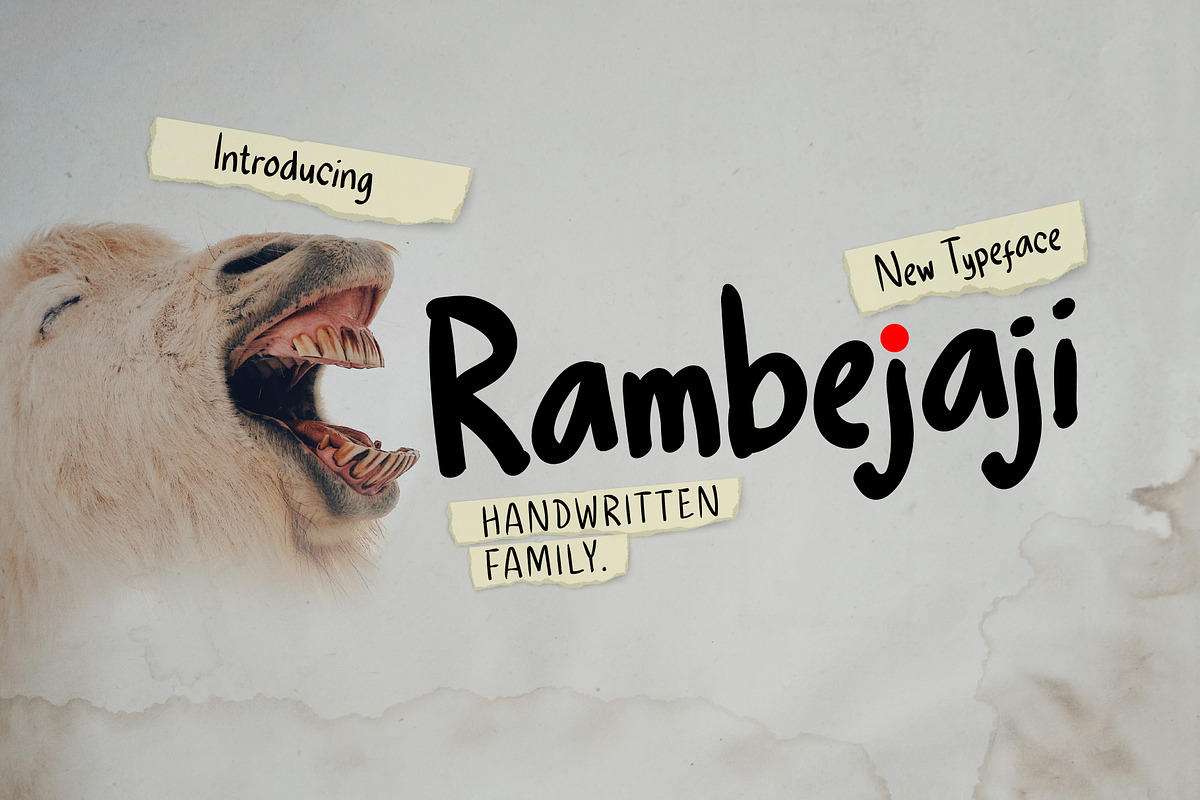 Rambejaji Font, a Script Font by singpentinkhappy (Photo 1 of 12)