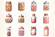 Candy Jar Clipart, an Illustration by CrexoraLab (Thumbnail 2 of 5)