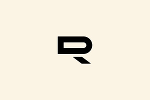 DR RD initial logo design vector