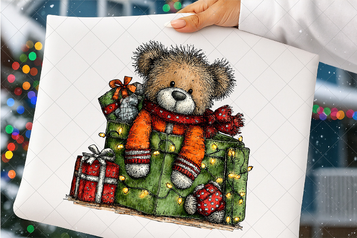 Christmas Animal Whimsical Clipart, an Illustration by SinaCreation (Photo 6 of 7)