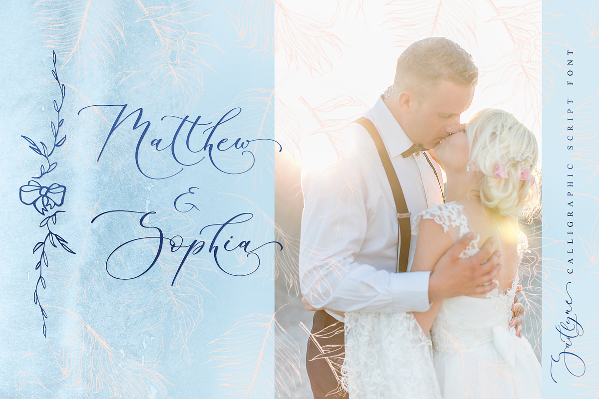 Sadlyne Wedding font + Cyrillic, a Script Font by IraDvilyuk (Photo 6 of 22)