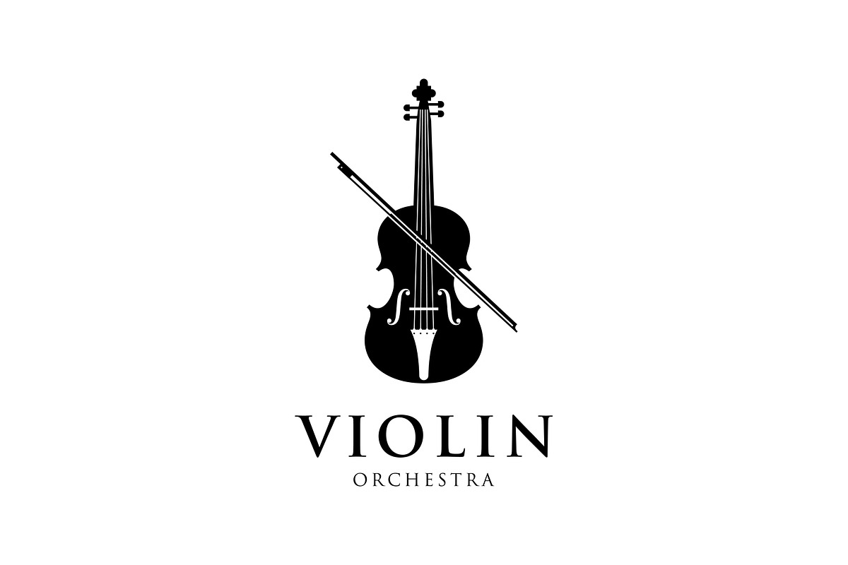 Violin Orchestra Musical Logo, a Branding & Logo Template by ika trisiana (Photo 2 of 2)