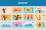 summer vibes background, a Person Illustration by foxndeer (Thumbnail 1 of 4)