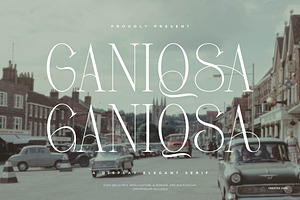 Ganiqsa Display Elegant Serif