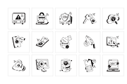 Internet and Cloud Security Icons, a Solid Icon by Prosymbols (Thumbnail 6 of 7)