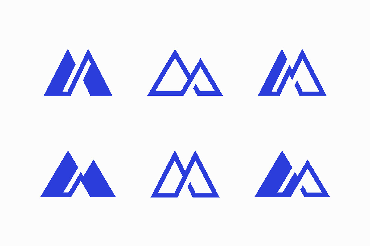 Letter M Monogram Logo Mountain Peak, a Branding & Logo Template by Signatoro (Photo 3 of 3)