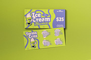 Ice Cream Shop Voucher, a Card Template by graphicook (Thumbnail 1 of 3)