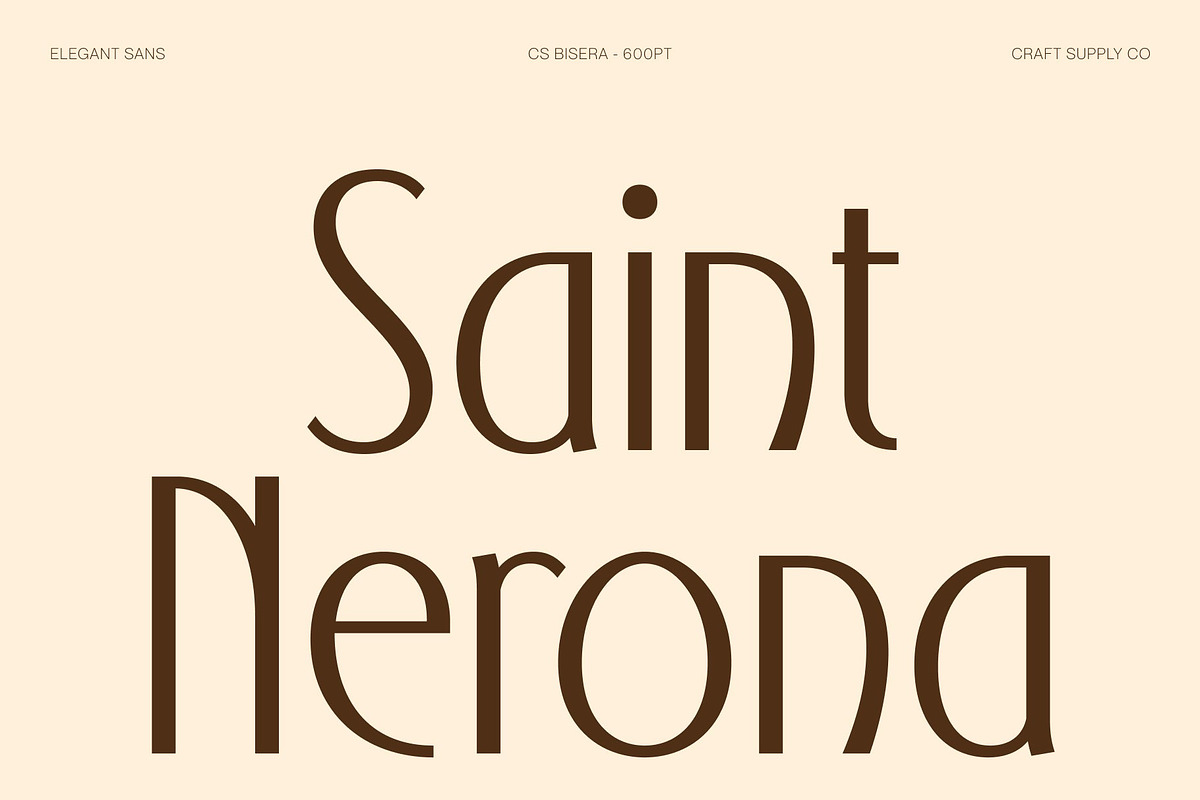 CS Bisera – Modern Sans Serif, a Sans Serif Font by Craft Supply Co. (Photo 2 of 8)