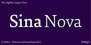 Sina Nova, a Serif Font by Hoftype (Thumbnail 1 of 15)