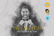PRO SKETCH Photoshop Actions, an Action Add-On by MRI STUDIO (Thumbnail 1 of 19)