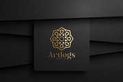 Luxury Logo Mockup on Paper Texture, an Advertising Mockup by Artlogs (Thumbnail 2 of 3)