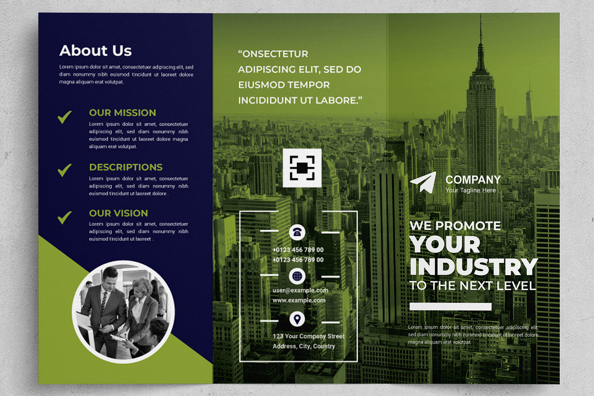 Business Trifold Brochure Design
