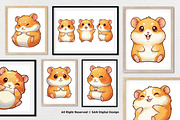 15 Bundle Watercolor Baby Hamster, an Animal Illustration by Morspective (Thumbnail 4 of 8)