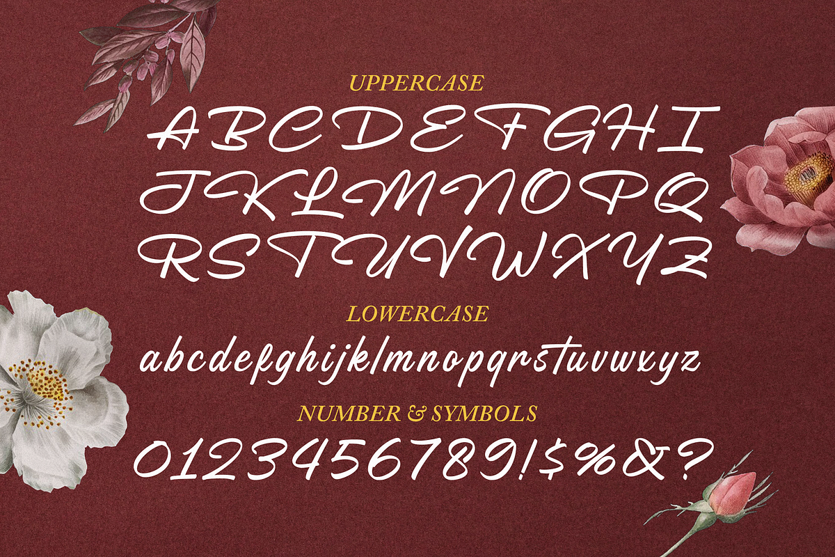 Florella Font, a Script Font by Graphue (Photo 2 of 9)
