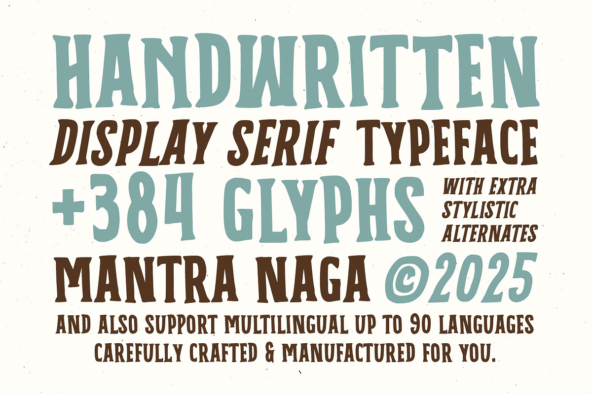 MN Calvero - Vintage Handwritten Duo, a Handwritten Font by Mantra Naga (Photo 2 of 16)
