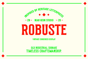 Robuste - Vintage Condensed Display