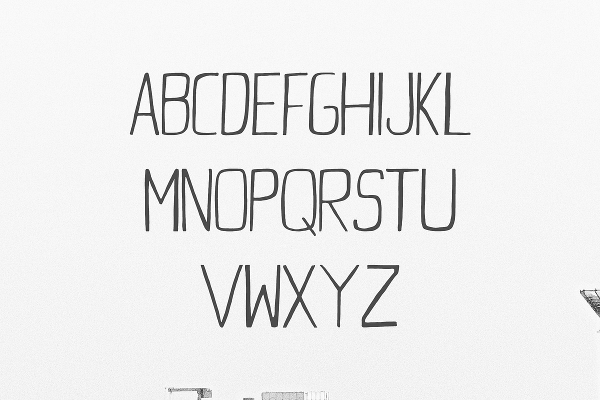 Daavi Handmade Sans Serif Font preview 2