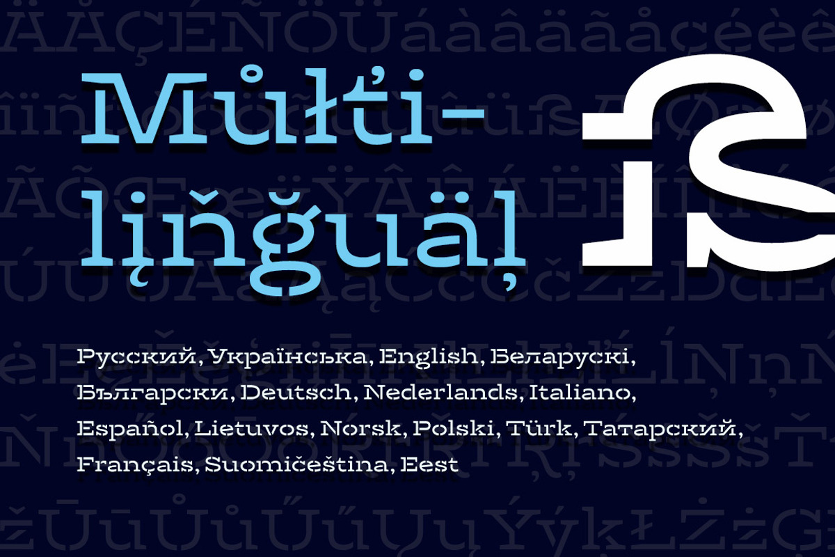 Gora Stencil – Reg & Bold, a Slab Serif Font by Russian Fonts (Photo 9 of 9)