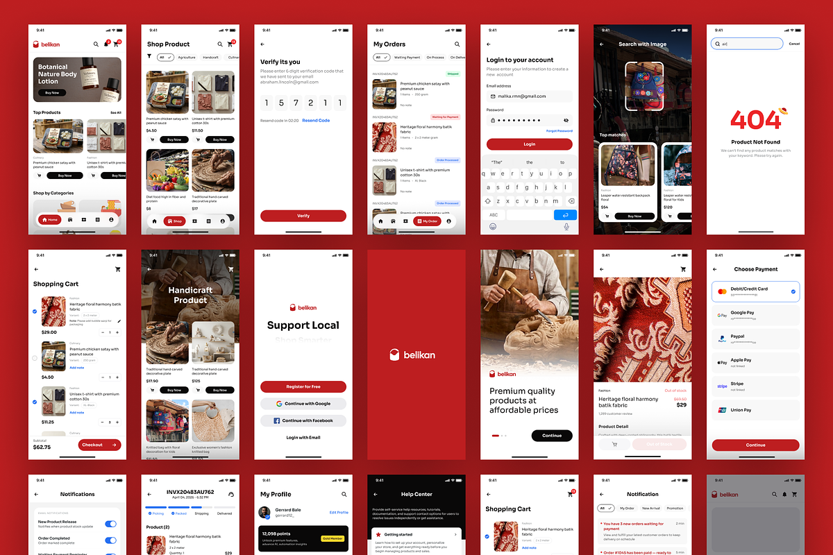 Belikan - Small Medium E-Commerce, an UI Kit Template by Agensip Design Agency (Photo 9 of 10)