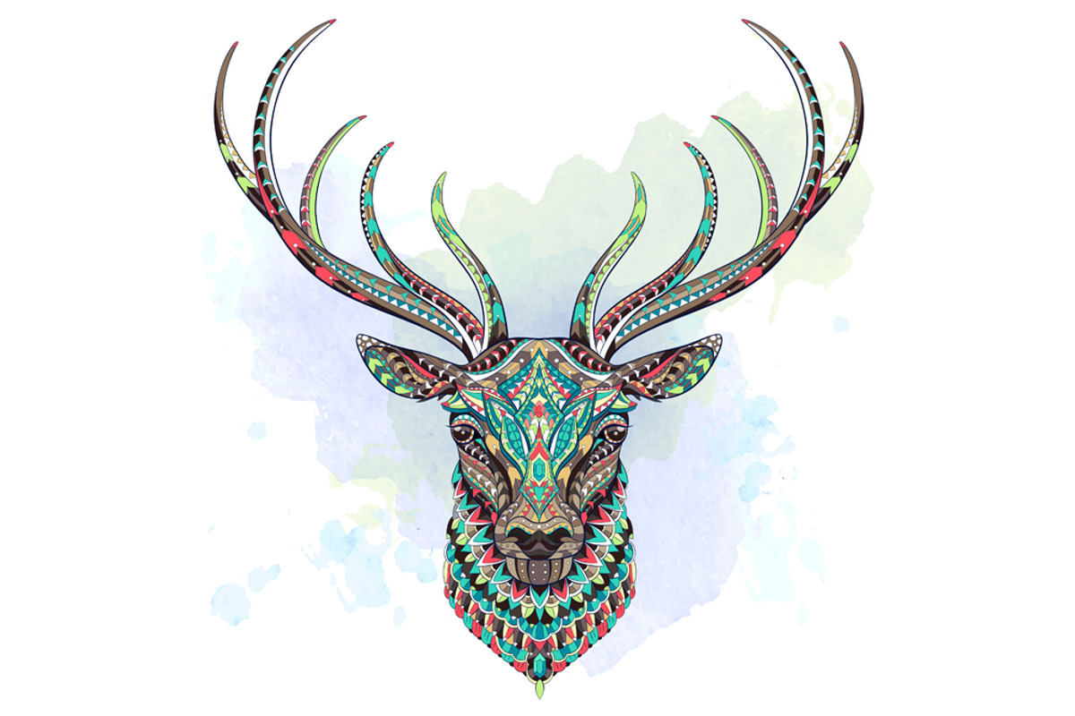Ethnic Collection: Deer, an Animal Illustration by ArtoJoy (Photo 2 of 6)