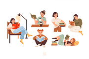 Booklovers | People with books, a Person Illustration by vik.stock (Thumbnail 2 of 6)