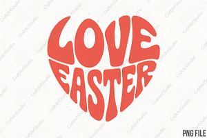 Love Easter Sublimation PNG, an Illustration by CraftArtStudio