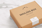 Shipping | Mailing Box Mock-up, a Cups & Container Mockup by WebAndCat (Thumbnail 11 of 16)