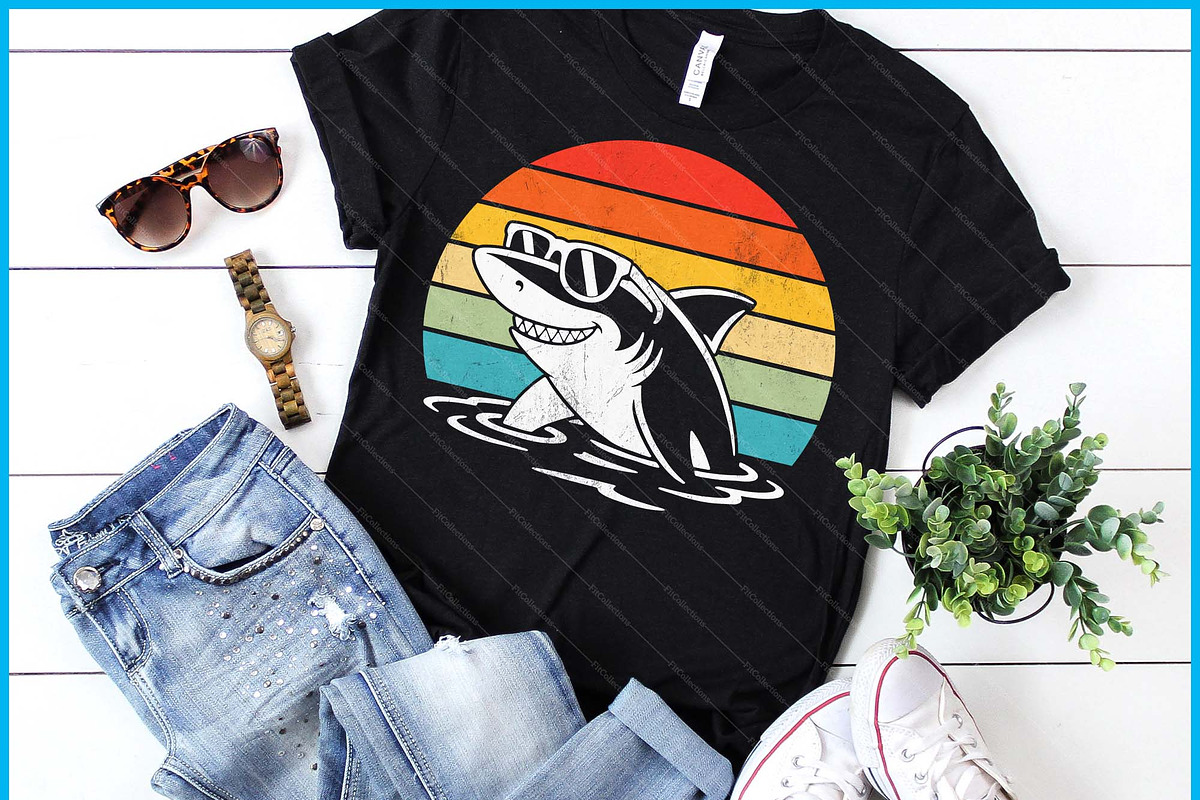 Cool Shark In Sunglasses Funny Shark, a Graphic by Creativeusart (Photo 1 of 4)