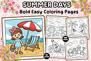 Summer Days Delight Coloring Book, a Seasonal Illustration by Design Station (Thumbnail 1 of 4)