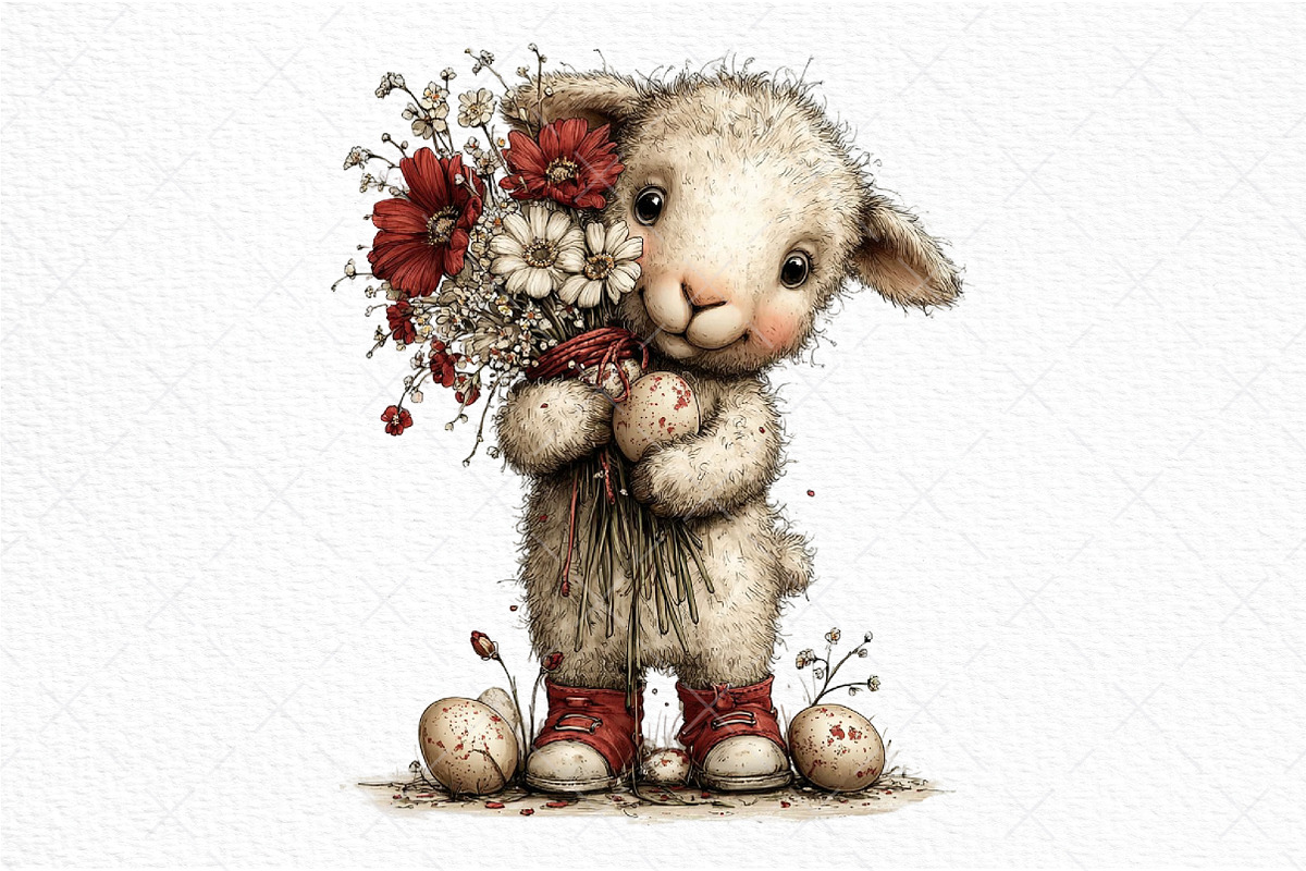 Whimsical Easter Animals Clipart, an Illustration by Craft Nest (Photo 9 of 11)